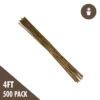 4' Natural Bamboo Stakes Bulk (500/bale)