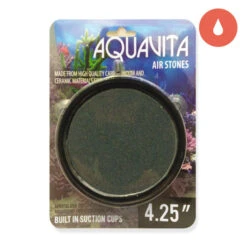 Aquavita 4.25'' Round Air Stone With Suction Cups