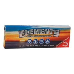 Elements Ultra Thin Rice Papers 1-1/4'' 50 Leaves/Pack - Box Of 25