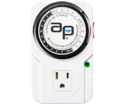 Autopilot Analog Grounded Timer, 1725W, 15A, 15 Minute On/Off, 24 Hour