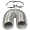 UltraGrow – Aluminum Ducting 8” 25′ With 2 Clamps